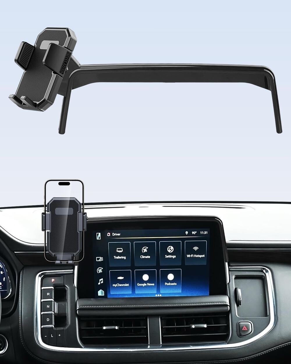 PZK Car Phone Mount For 2021-2024 Chevy Tahoe/Suburban/GMC Yukon/Yukon XL